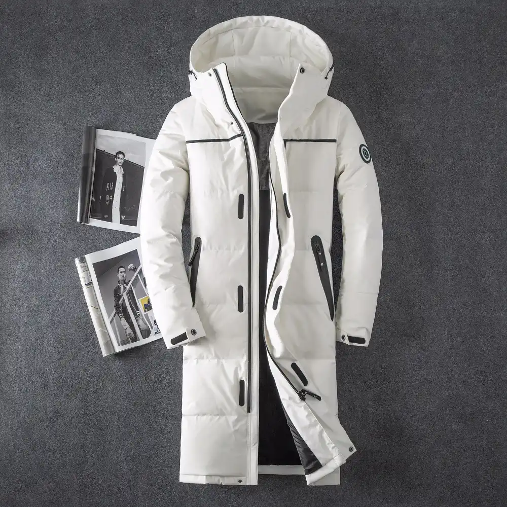 冬ジャケット男性の X ロング男性厚いパーカースリム韓国黒コートメンズ服オーバーコート Casaco Masculino 男性服 ダウンジャケット Aliexpress