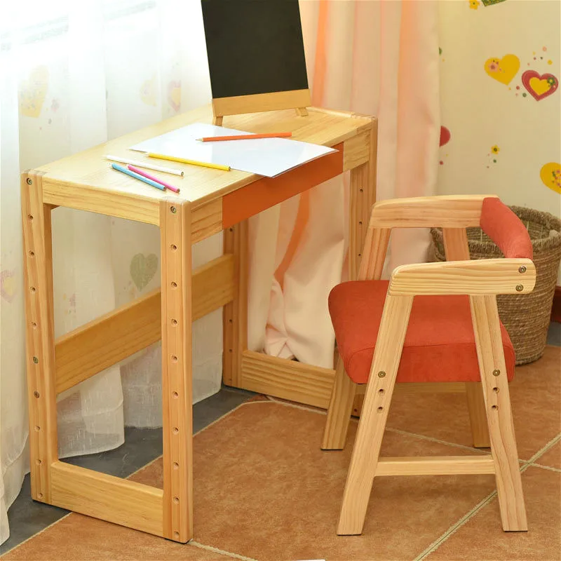 High quality student desk chair set the height adjustable children learning table solid wood furniture set multicolor optional High quality student desk chair set the height adjustable children learning table solid wood furniture set multicolor optional