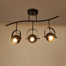 Прожектор Светодиодный светильник креативная индивидуальность с ретро светильник промышленный ветер трек свет бар кафе фон свет LU71364 YM