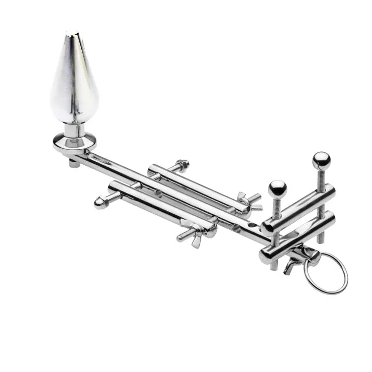Stainless-Steel-Male-Stretching-Multifunctional-Chastity-Belt-with-Anal-Plug-Penis-Ring-Testicular-Scrotum-Lock-Adult