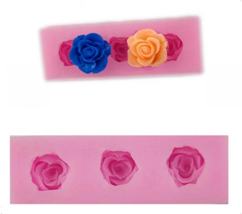 Free Shipping Soft Silicone Big Rose Fondant DIY Mold Chocolate Baking Non-stick Cake Pudding Pastry Mould Tools Gift | Дом и сад