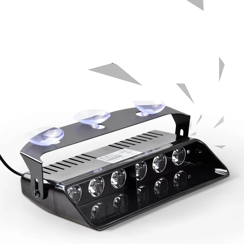 6 LED лобовое стекло автомобиля светодиодный стробоскоп сигнальный фонарь 12 в 18 Вт