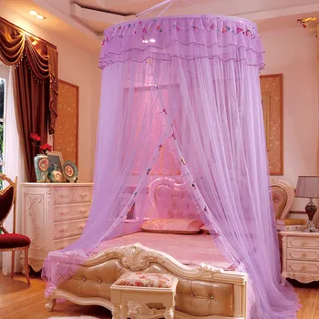 

Princess Lace Round Insect Reject Mosquito Mesh For Summer,Bed Canopy Netting Curtain Dome Mosquito Net,Home Bedding Decoration