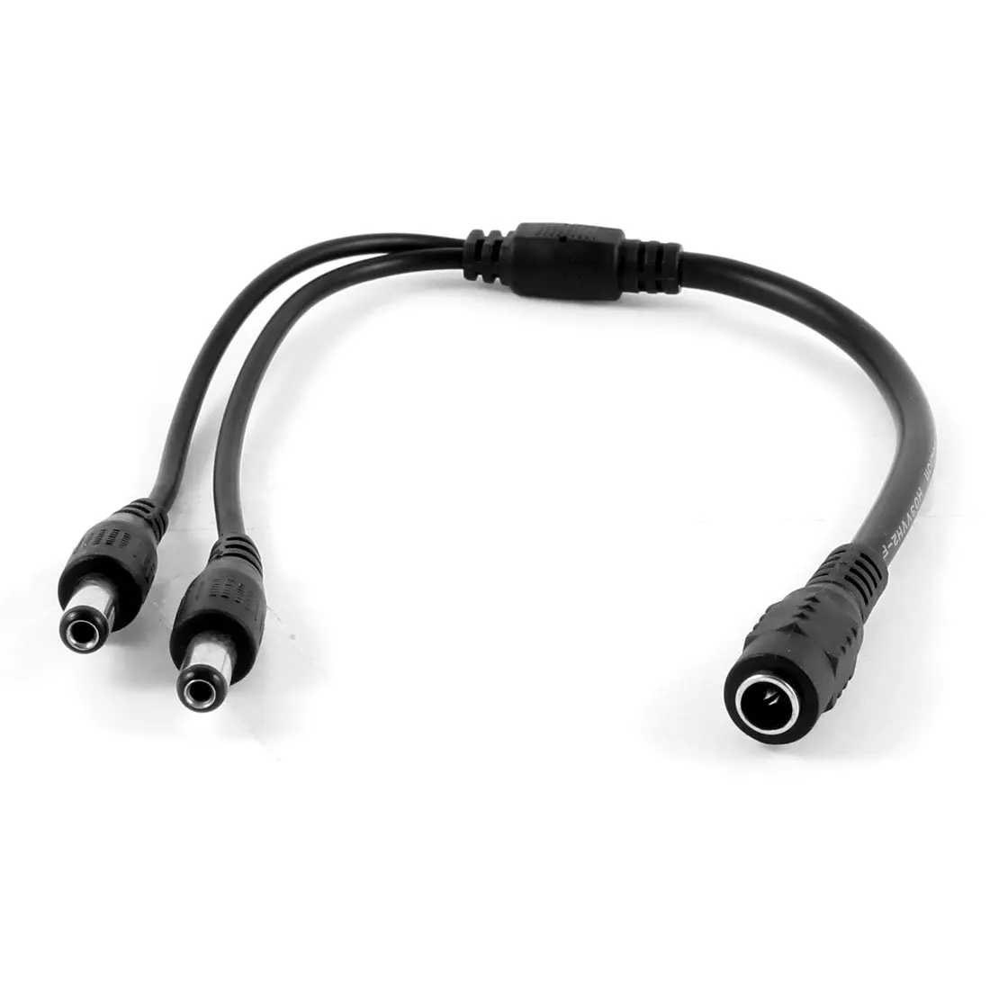 

High Quality 30cm 5.5x2.1mm 1 Female to 2 Male Plug DC Power Jack CCTV Camera Splitter Cable