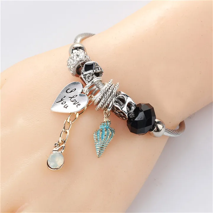 9  Cable Wire Bracelets Bangles Wedding Gifts For Guests Party Supplies Handmade Diy Jewelry Pendant Bracelet Bangle For Women