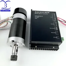 500 Вт ЧПУ бесщеточный мотор драйвер без зала с машиной BL шпиндель гравировальный мотор 12-48vdc ER11 или ER16