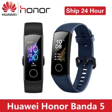 huawei Honor Band 5 умный Браслет AMOLED цветной сенсорный экран водонепроницаемый трекер сна пульсометр фитнес-трекер Браслет