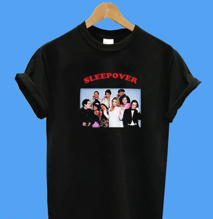 

Summer funny print men tshirt women Clueless Cast Sleepover T-Shirt