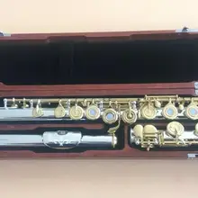 Excellence 16 открытый Флейта с отверстиями C Ключ посеребренный корпус золотой ключ отличный тон