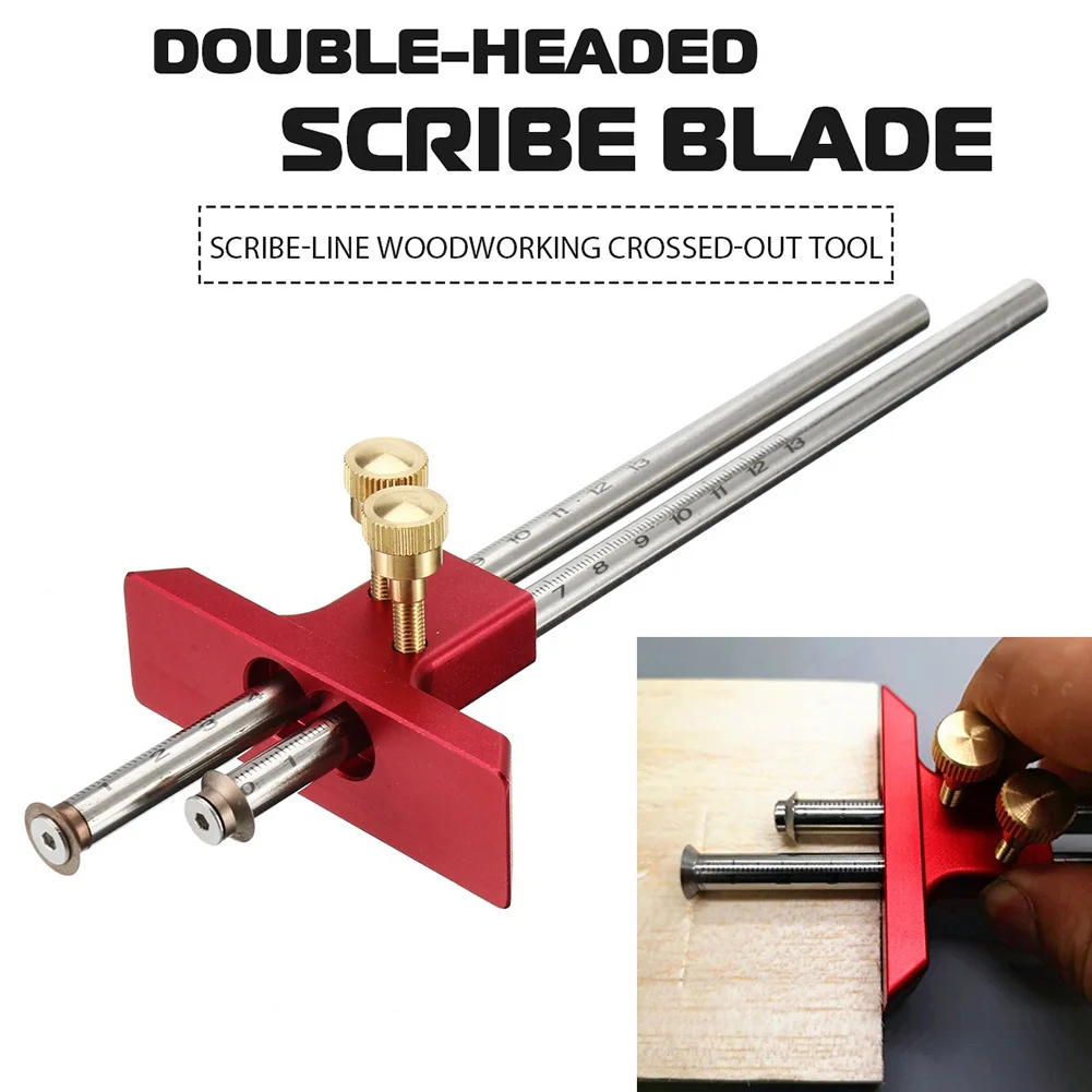 

Newest Digital Caliper Measuring Tool Woodworking Measurement Mark Tool Double Head Wood Marking Scriber