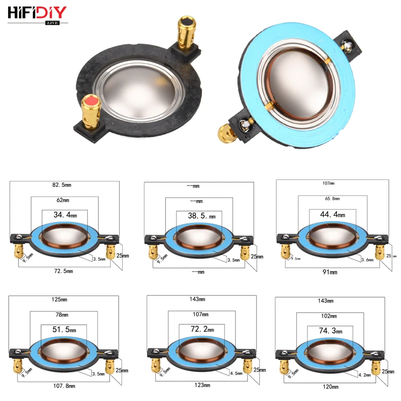 Высокочастотные динамики HIFIDIY LIVE 34 5 38 44 51 72 74 ядра звуковая катушка мембрана