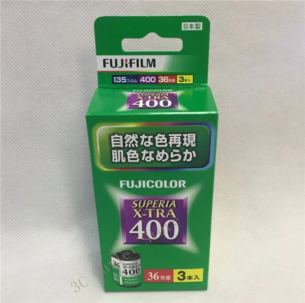 Fuji Superia X-TRA 400 цветная пленка 3 рулона 35 мм 36exp из Японии, 3 рулона/упаковка