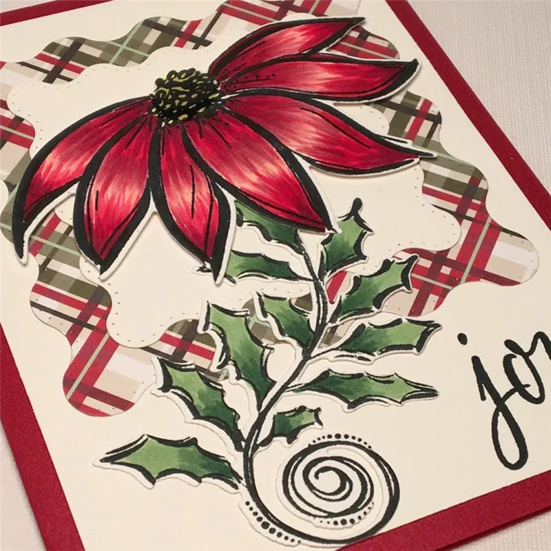 

DiyArts Flower Moss Stamps & Dies Scrapbooking Tropical plants for Metal Cutting Dies Decoration Album Card Craft New 2019