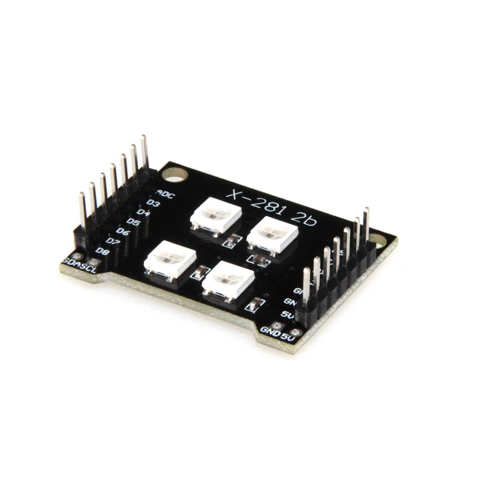 X 281 2B WS2812B RGB светодио дный модуль для встроенный 4 красочные wavgat ESP8266|module led|module led