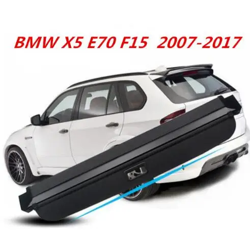 

High Qualit Car Rear Trunk Cargo Cover Security Shield Screen shade Fit For BMW X5 E70 F15 2007-2017 ( black, beige)