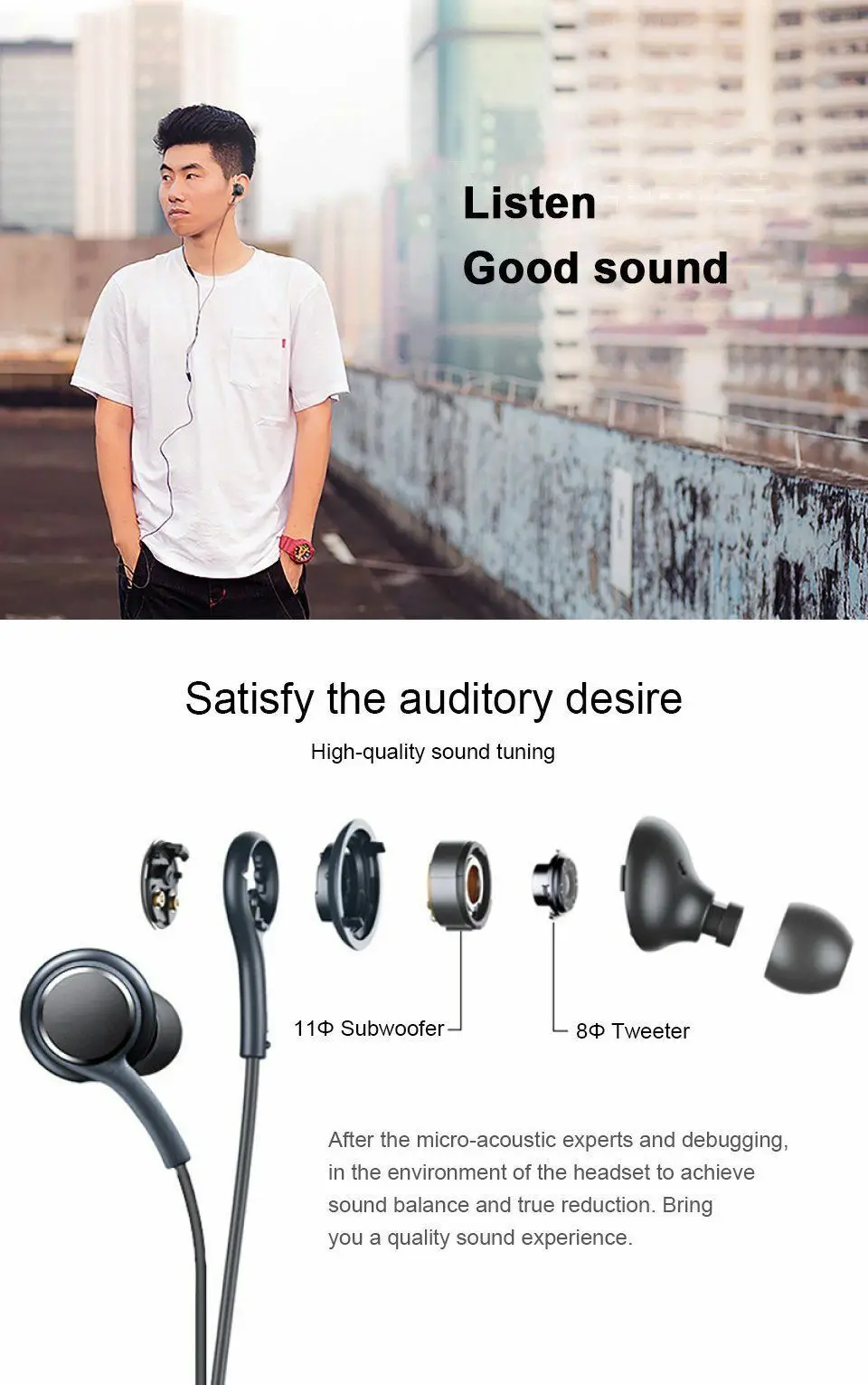 S8 IG955 Earphones 3.5mm In-ear Wired Mic Volume Control Headset for huawei xiaomi Samsung Galaxy S10 S9 S3 S7 S6 S5 Smartphone