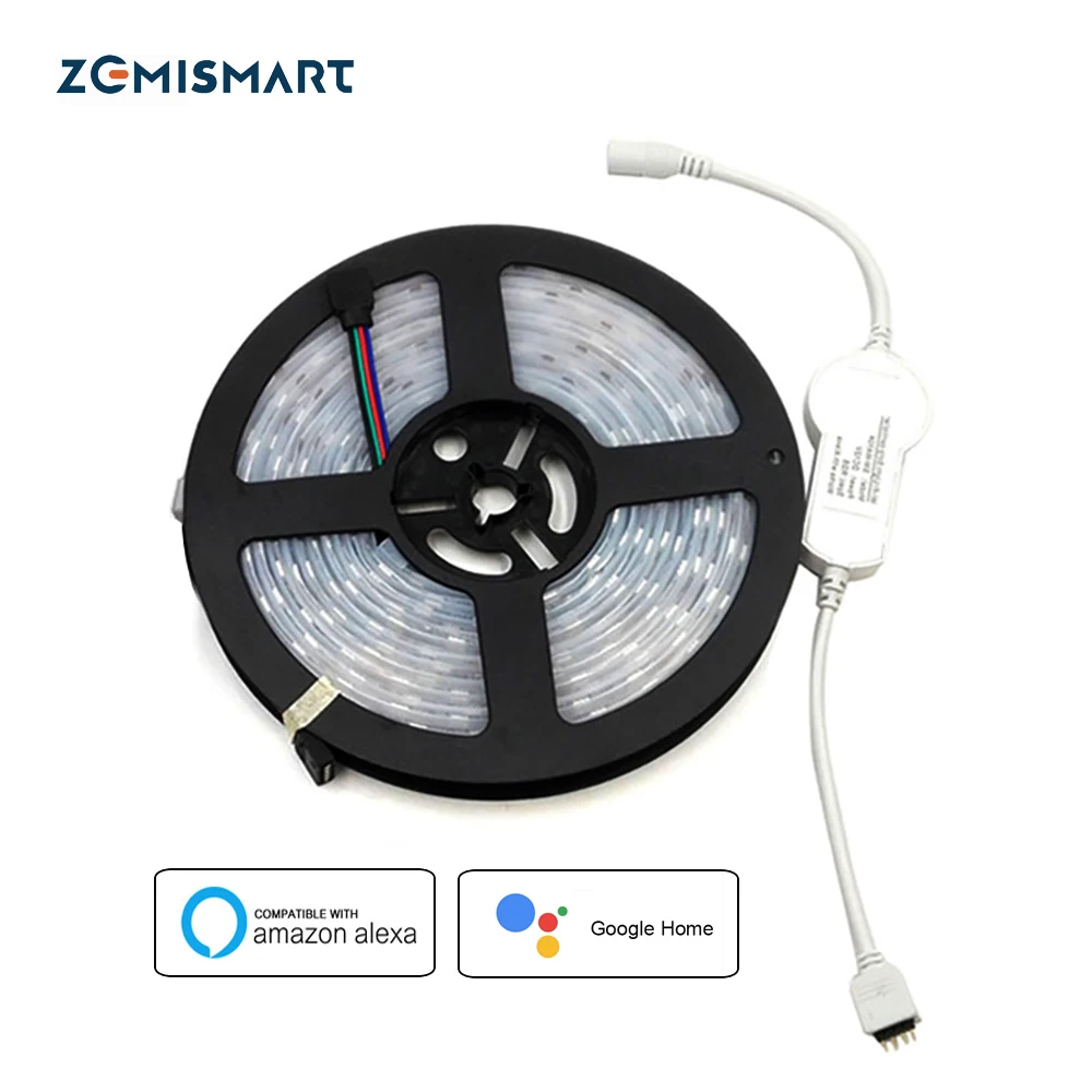 

RGB LED Strip Work With Amazon Alexa LED Driver Smart Lamp Remote Control