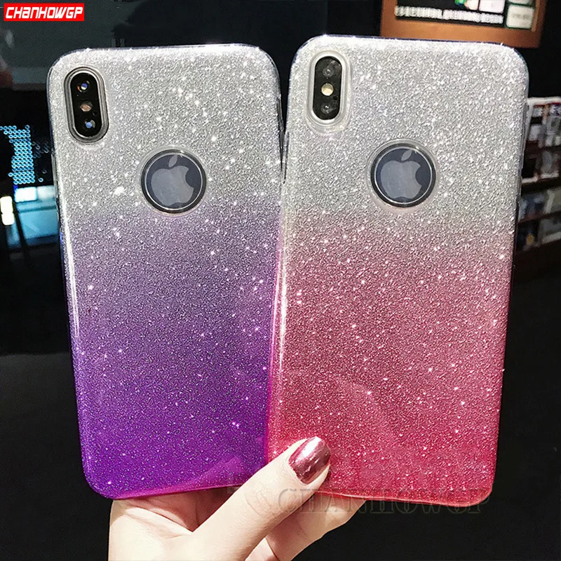 

Luxury Glitter Soft Silicone Case for iPhone XS Max XR X 5 5S SE 6 6s 7 8 Plus 6Plus 7Plus 8Plus X R S Max Bling TPU Cover Capa