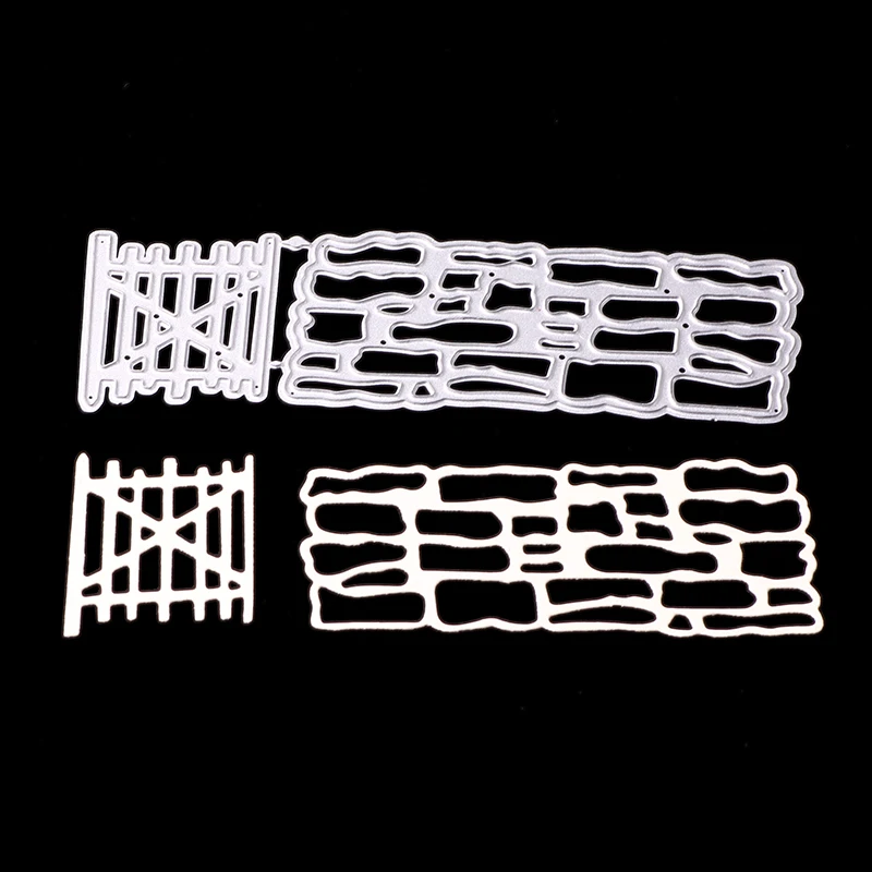 

Stamps And Dies 2019 New Fence Metal Cutting Dies Stencil For DIY Scrapbooking Card Making Embossing Lattice Frames Cut Die Mold