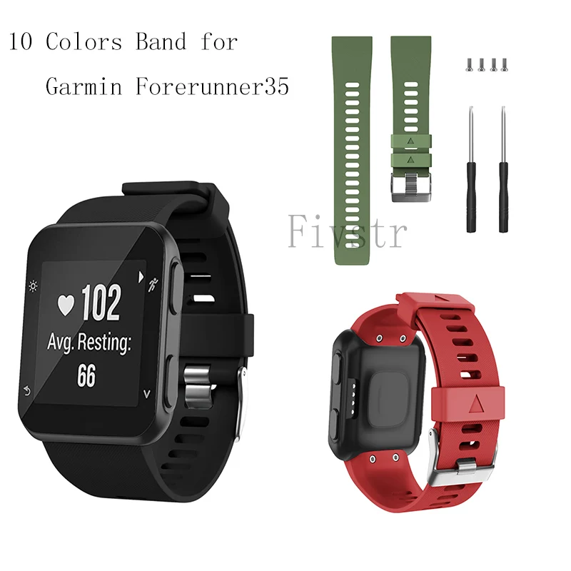 Cinturini Di Ricambio In Silicone Per Cinturini Garmin Forerunner 35 Per Cinturino Garmin Forerunner 30
