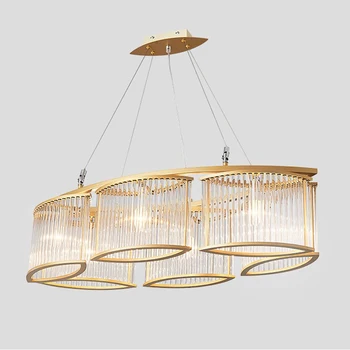 

Golden silvery Pendant Lighting Vintage interior decoration Crystal Classic Light American Golden Hanging Lamp Lustre