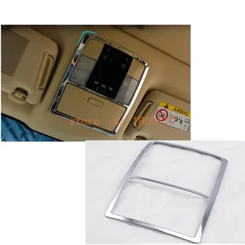 

For Toyota Prado/FJ150 2010 2011 2012 2013 Car Styling Cover Stick Stainless Steel Head Read Front Reading Light Lamp Trim 1pcs