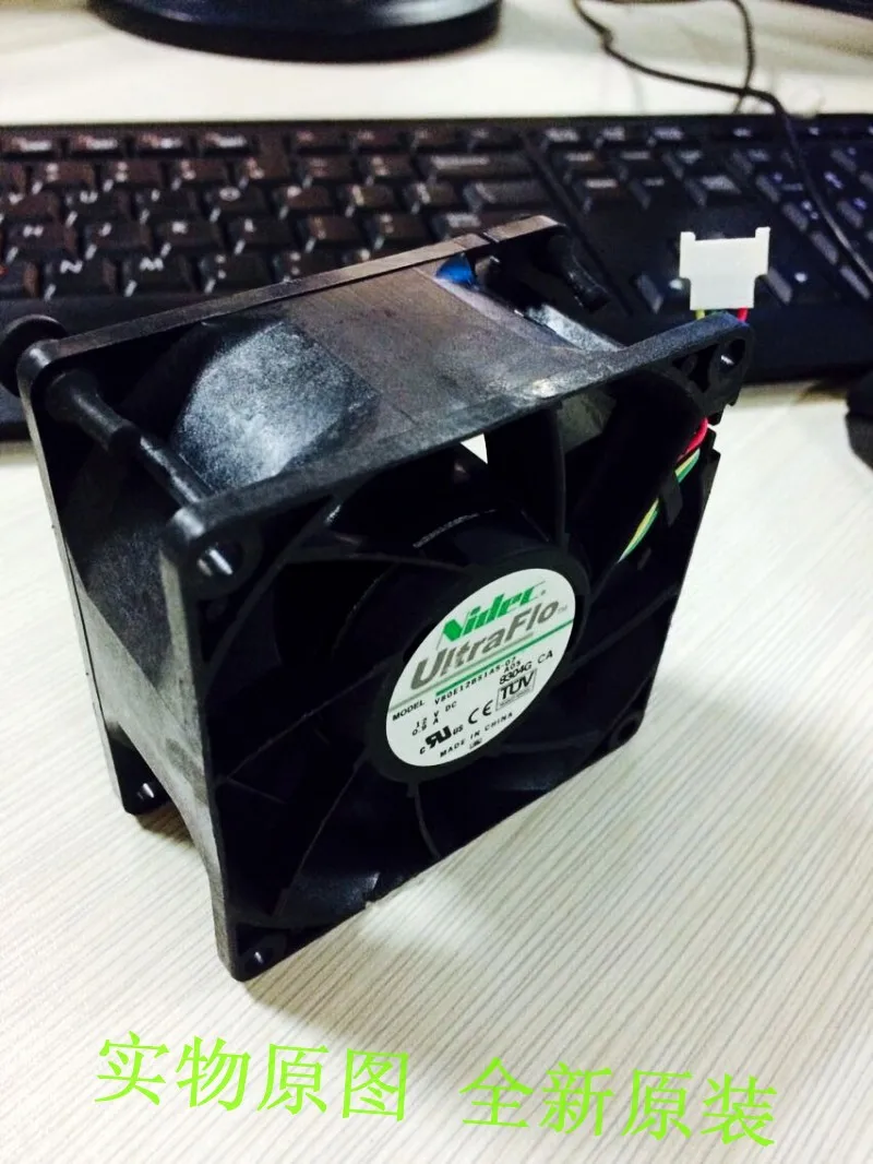 Оригинал для Nidec V80E12BS1A5 07 12В 0.9A 8 см 8038 4 провода вентилятора|4 wire fan|wire fan8cm fan |
