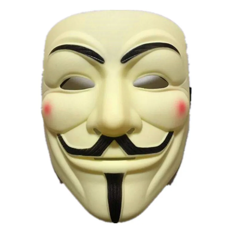 Хэллоуин вечерние маска 1 шт./компл. V for Vendetta» маска с коротким рукавом марки Bape анфас маска анонимная Гай Фокс нарядное платье аксессуар для костюма для взрослых