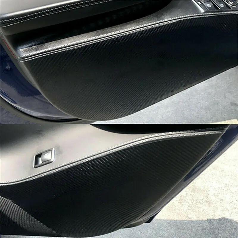 Для Tesla модель S 4 двери углеродного волокна крышка стикер анти-Kick Pad протектор коврик