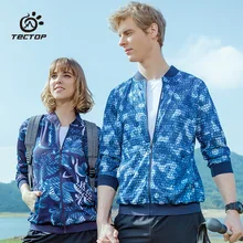 Tectop мужские женские летние быстросохнущие трикотажные куртки для спорта на открытом воздухе, туризма, рыбалки, кемпинга, треккинга, женское флисовое пальто VA212