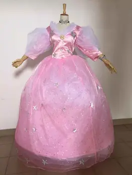

Glinda dress Glinda Fairy Godmother Cosplay Costumes dress for Halloween pink fairy dress Witch Costume custom made