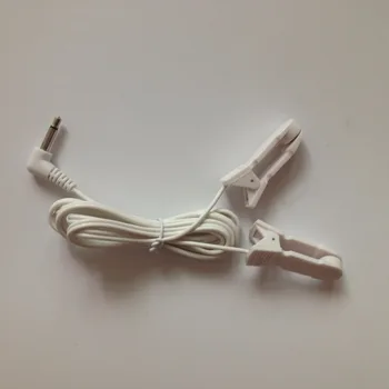 

50pcs/lot DC3.5MM Ear clip electrode wire/cable connecting wire for digital therapy machine ,tens machine ,slimming massager