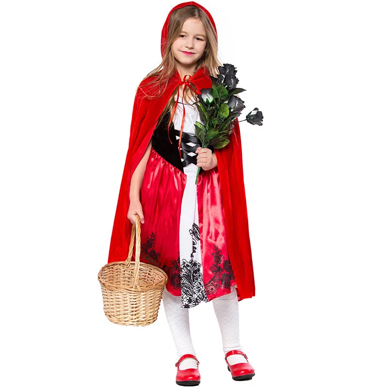 

Baby Fancy Little Red Riding Kids Dresses For Girls Party Girl Princess Dress Dress Up