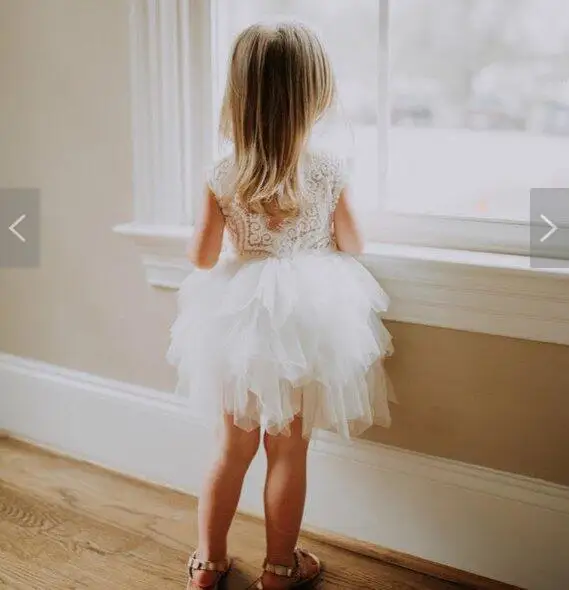 

Kids Tutu Dress For girls Lace Embroidery Dress Fancy 1st Baby Birthday Party Costume Vestido Infantil Flower Wedding