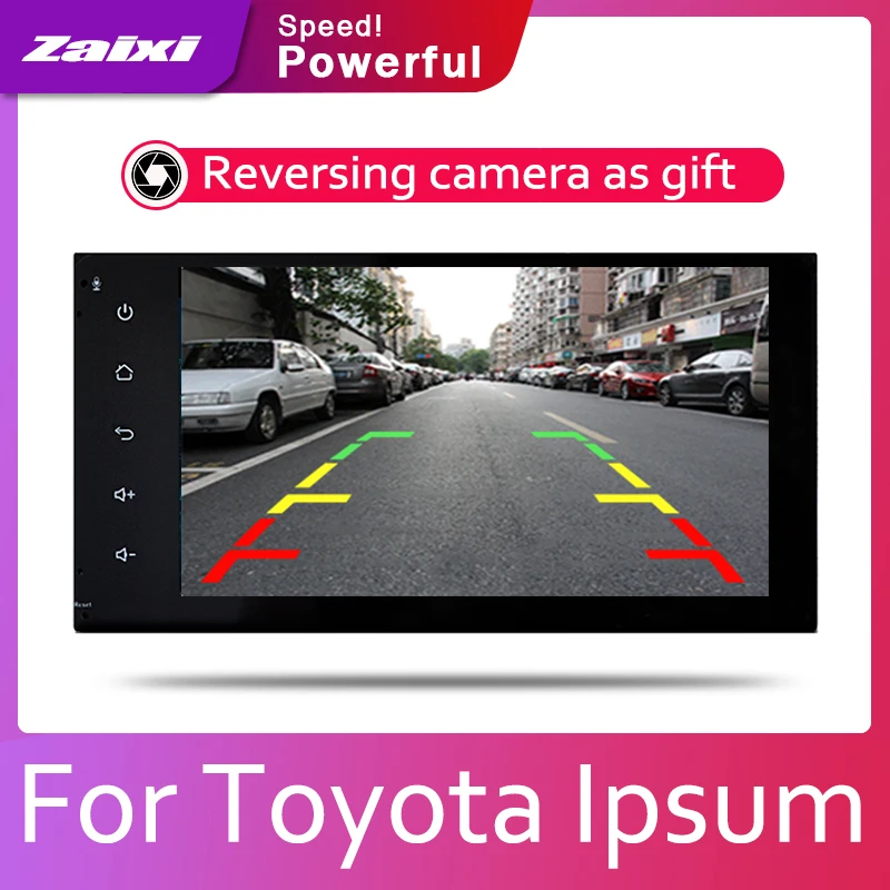 Top ZaiXi Android 2 Din Car radio Multimedia Video Player auto Stereo GPS MAP For Toyota Ipsum 2001~2009 Media Navi Navigation 2