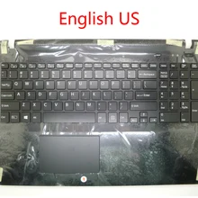 Подставка для ноутбука и клавиатура для SONY для VAIO SVF152 серии Английский США FR Французский Arabia AR Таиланд TI черный тачпад верхний чехол