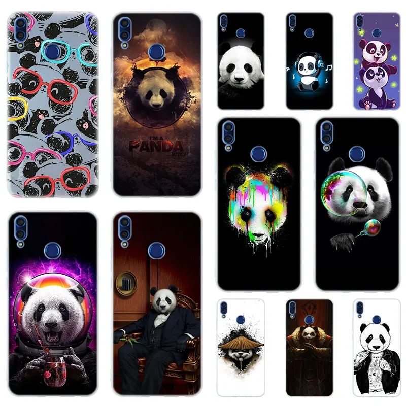 

Animal Interesting Pandas Soft Silicone Case Cover For Huawei Honor 9 10 Lite 6X 7X 8X Max Phone cases 7A 8A 8C V20 PLAY 10i