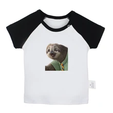 Zootopia Flash Politie Cottontail Konijn MANNEN IN ZWARTE MIB Graffiti Art Pasgeboren Baby T-shirts Peuter Grafische Korte mouw Tee Top(China)