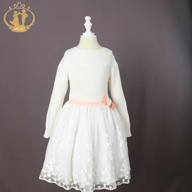

Nimble girls dress Full Sleeve flower kids dress Brief Princess wedding children clothing kids dresses for girls unicorn party