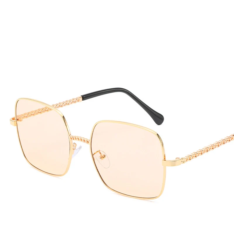 Новые квадратные солнцезащитные очки для женщин модные роскошные брендовые дизайнерские Personliry дикие анти-синие плоские зеркальные женские очки UV400 оттенков