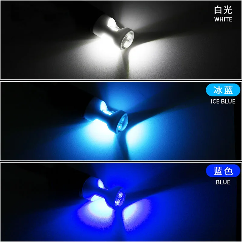 2pcs Signal Lamp 3030 6SMD T10 Led Car Bulb W5W Led T10 Led Lamps 5W5 Clearance Backup Reverse Light For Cars WhiteIce Blue (1)