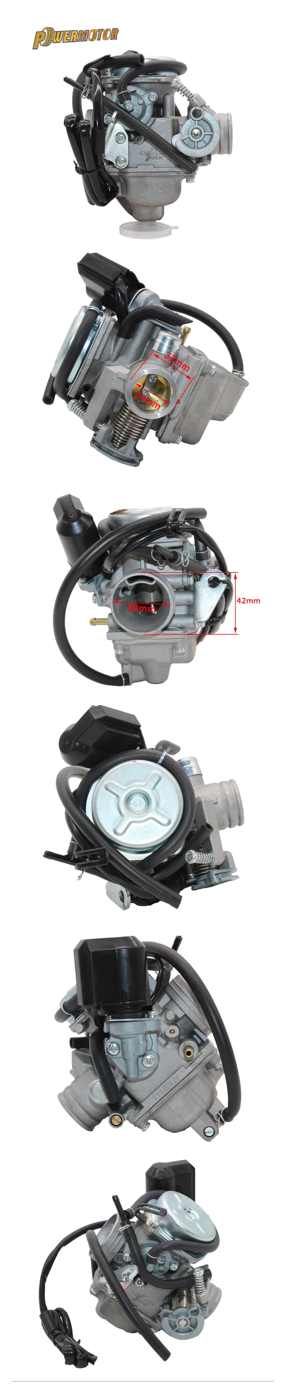 PD24J карбюратор 24 мм Carb 42 мм воздушный фильтр мотоцикл для двигателя GY6 125CC 150CC 200CC ATV Go Kart мопед и скутер Байк