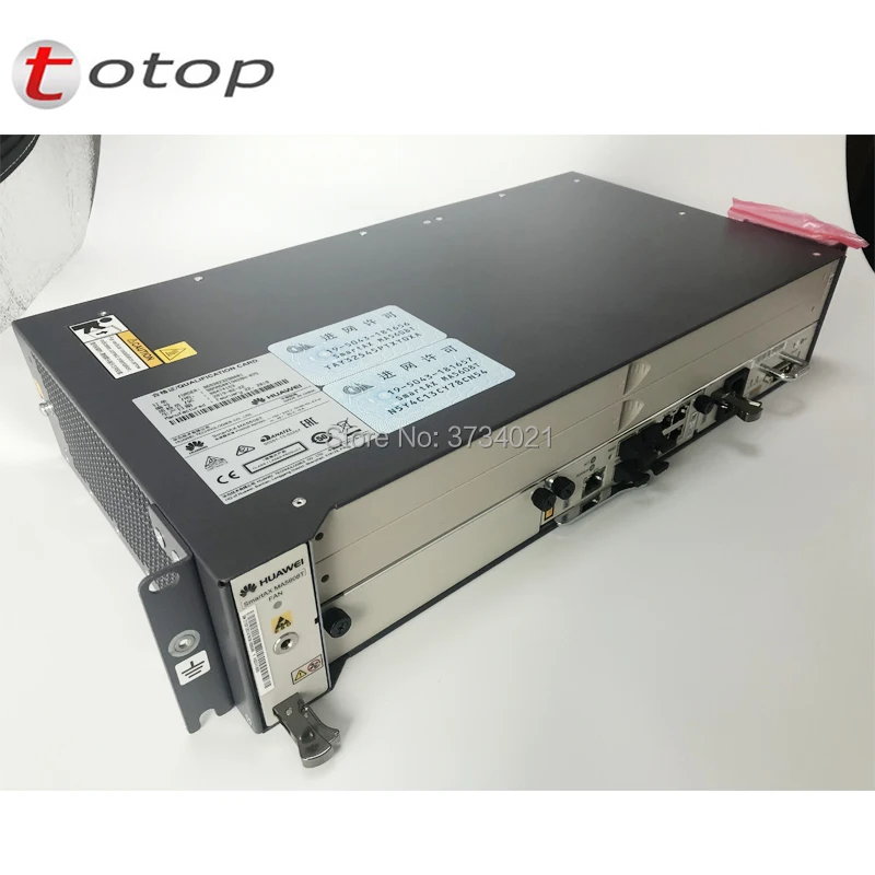 Доставка компанией DHL huawei MA5608T GPON OLT с 1 * MCUD 1G + 1 * MPWC электрическая плата постоянного тока, MA5608T терминал оптической линии