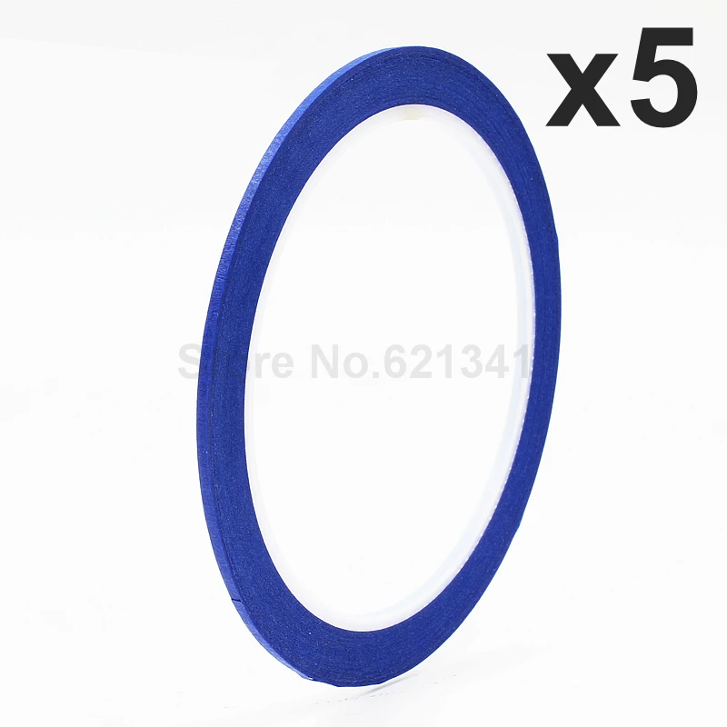 

5Rolls Blue 2mm x 25m Draping Tape Pattern Making Supplies Masking Tape & Nail Art Tape Free Shipping