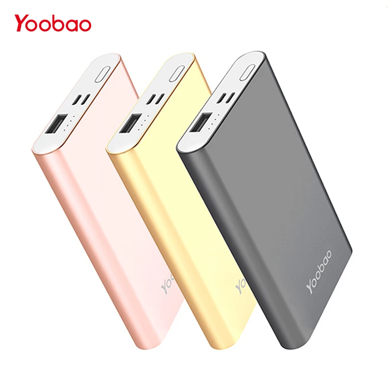 Yoobao внешний аккумулятор 10000 мАч для iPhone 7 8 X маленький портативное зарядное