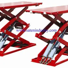 Сверхтонкий ножничный автомобильный подъемник с резиновыми подушечками для защиты SXJS3019