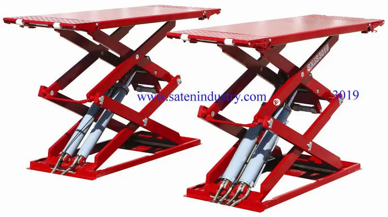 

Ultrathin Scissor car lift with rubber pads for protection SXJS3019