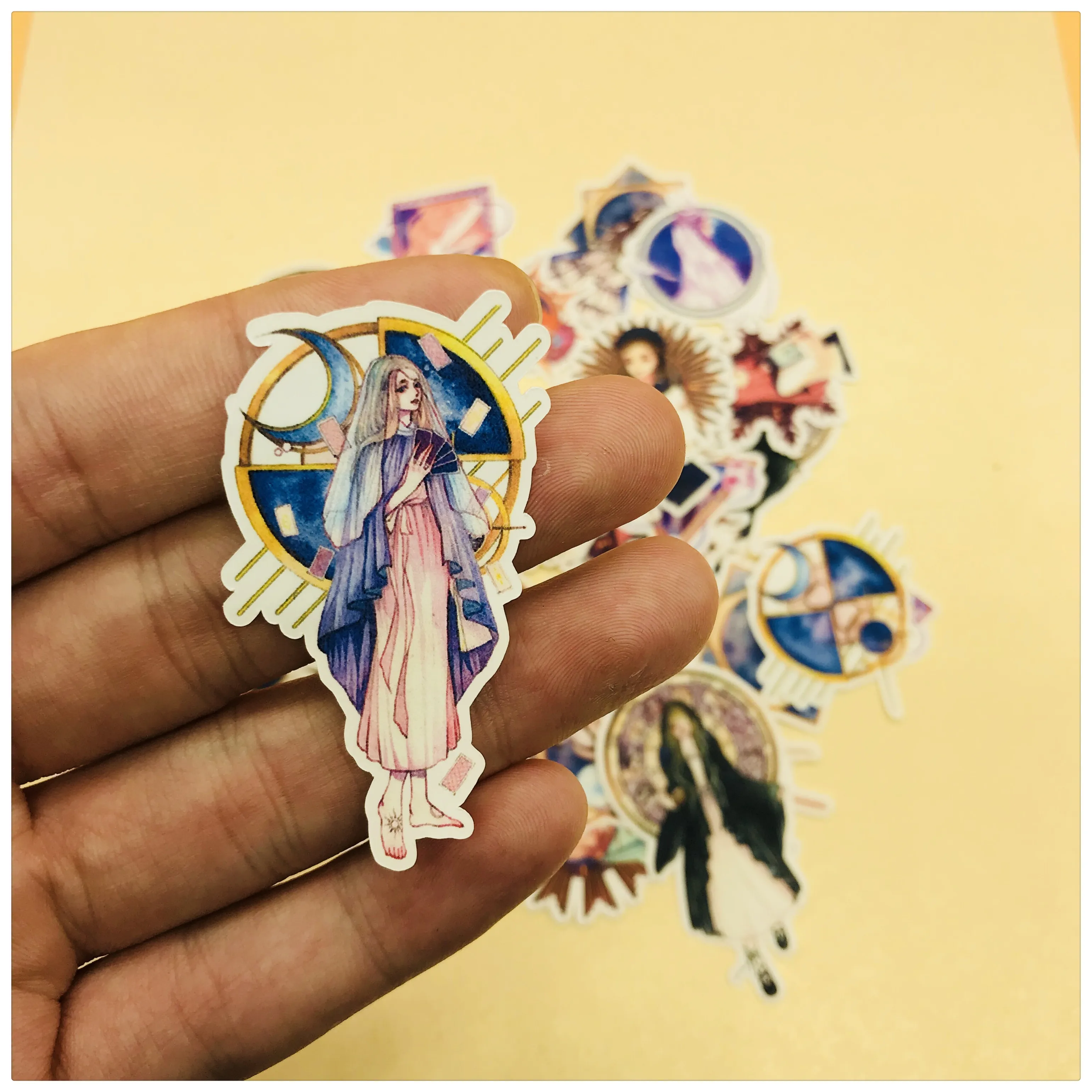 

35pcs Tarot retro girl decoration stationery sticker diy diary scrapbooking label sticker stationery