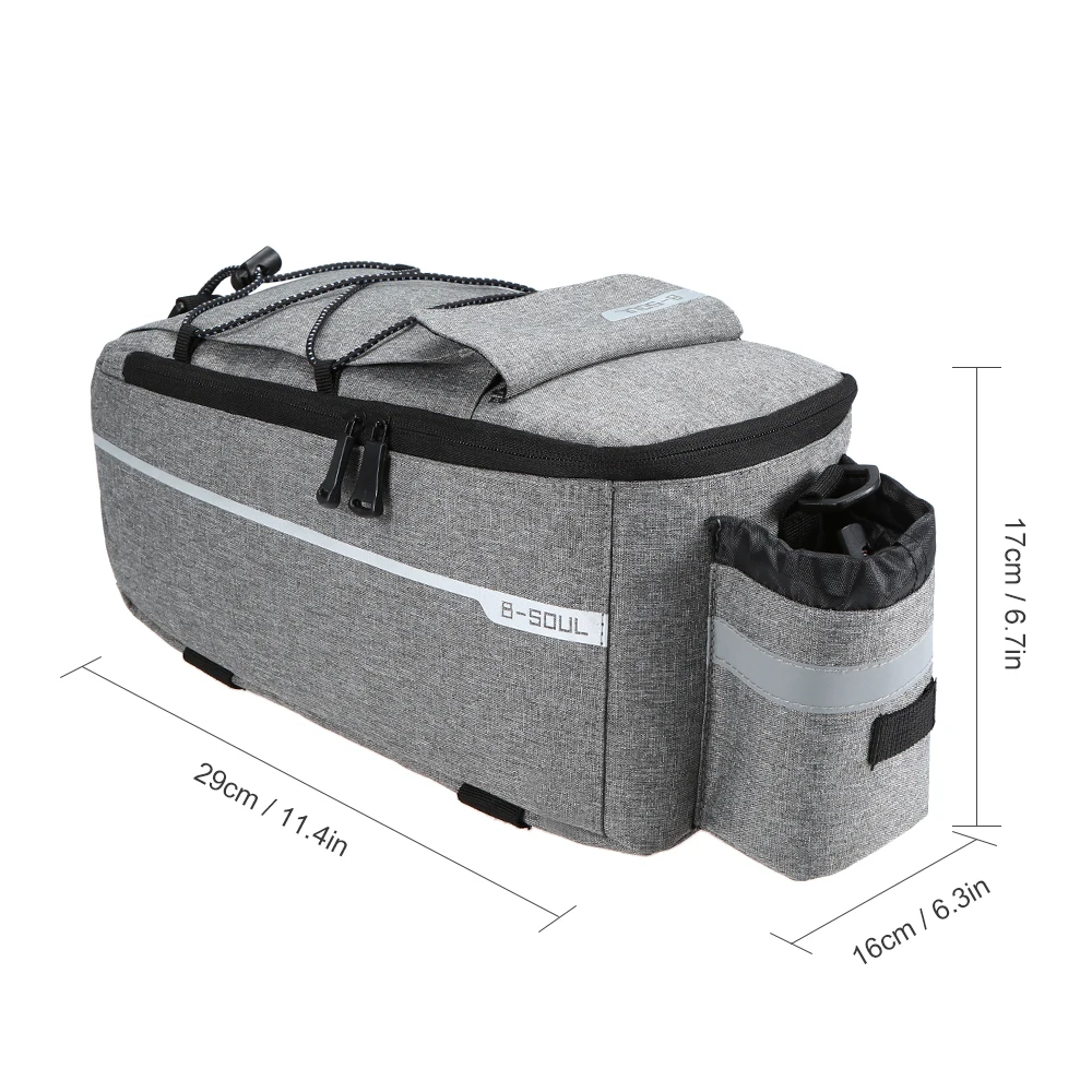 B-SOUL Insulated Trunk Cooler Bag Cycling Bicycle Rear Rack Storage Luggage Bag