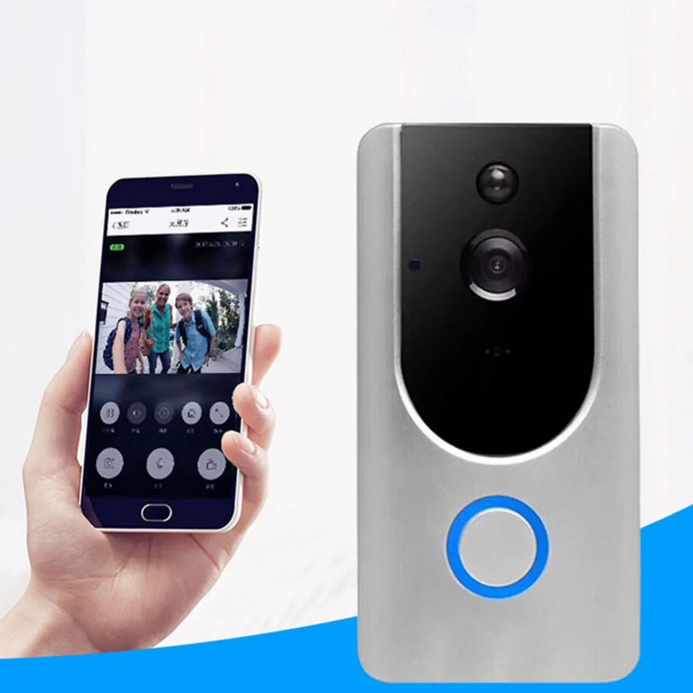 Smart Video Doorbell Wifi Apartment Video Door Phone ir PIR